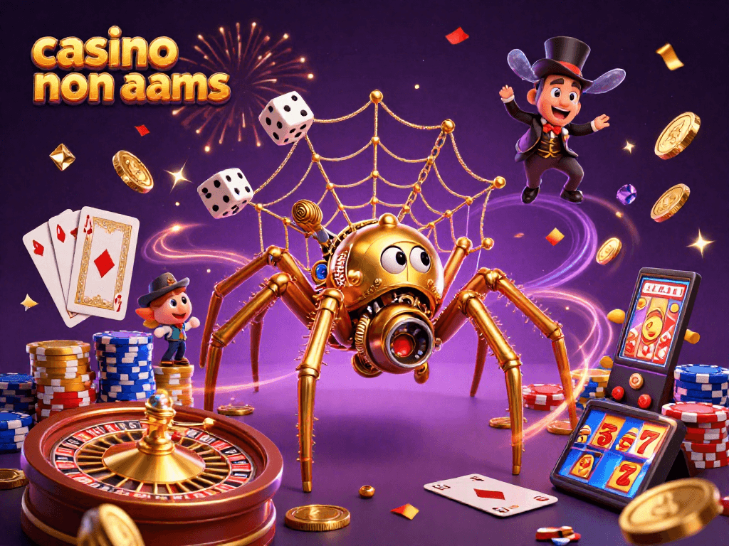 Giocando al casino non aams, la ragnatela dorata attira i dadi sfortunati in un'atmosfera festosa.