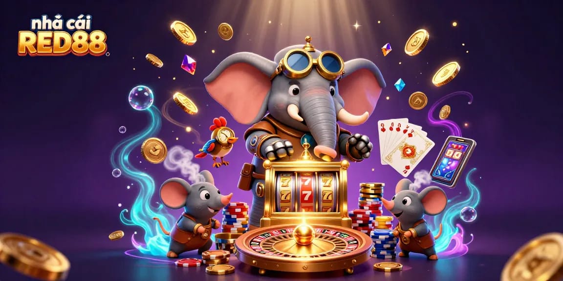 Experience thrilling gameplay at nhà cái RED88 with a magical 3D casino environment.