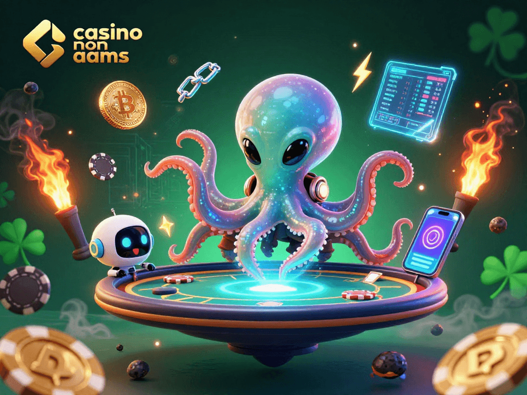 Gioca con i tavoli virtuali nel casino non aams: l'ottobre spaziale e il suo robot in azione.