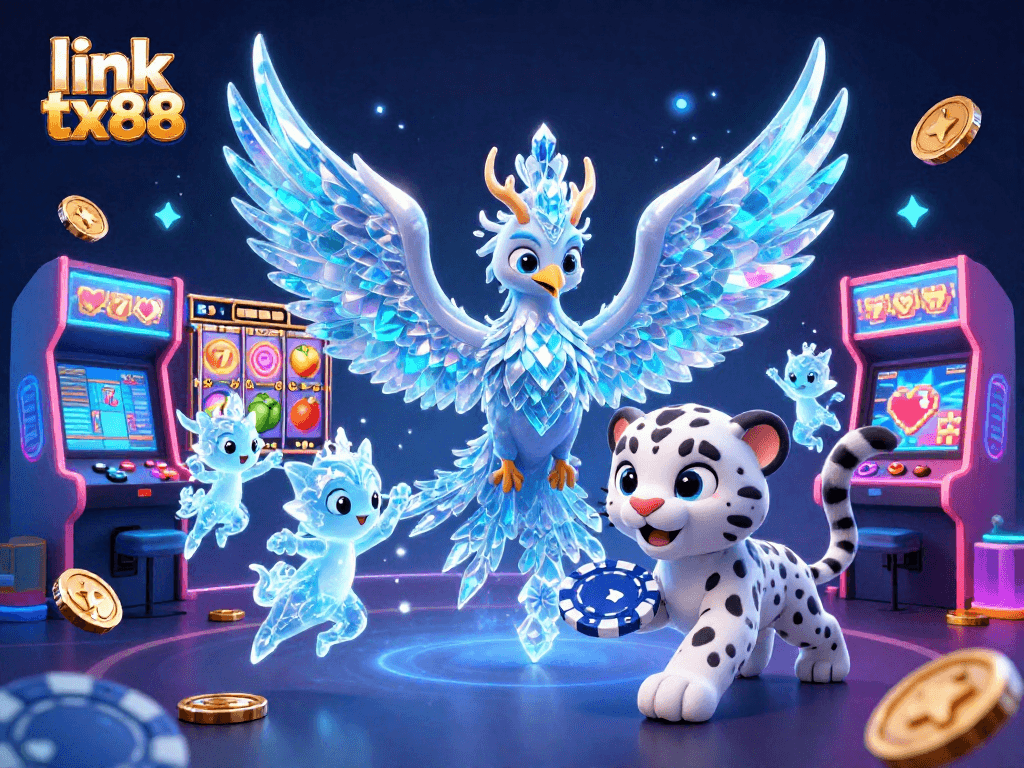 Experience exciting gameplay with link tx88 showcasing vibrant slot reels and engaging characters.