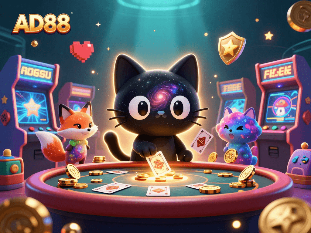 Engage in thrilling gameplay at AD88 with exotic cosmic characters and vibrant gaming elements.