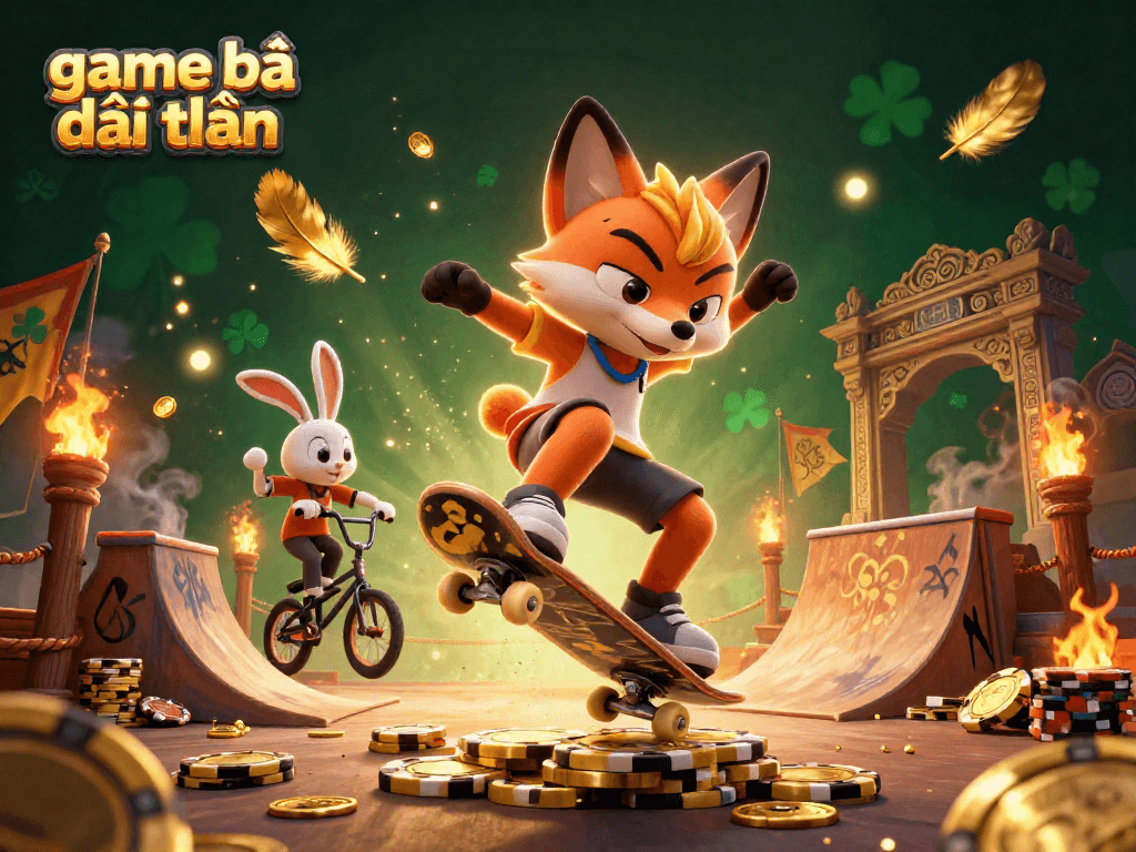 Experience the thrill of game bài đổi thưởng with action-packed graphics featuring dynamic casino elements.