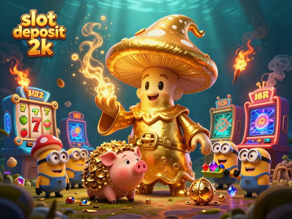 Engage in thrilling gameplay with slot deposit 2k featuring golden wizard and treasure hunting elements.