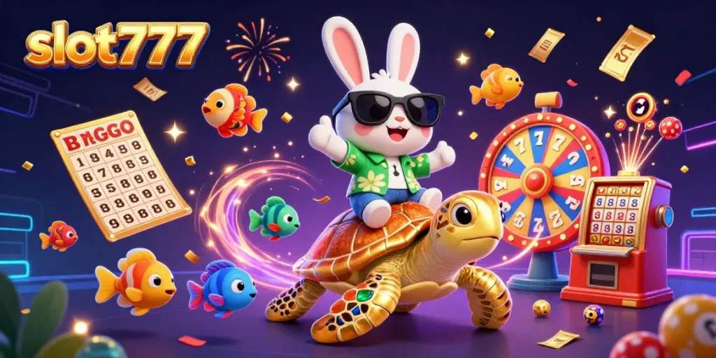 Spin the reels with slot777 as playful characters animate a vibrant casino world.