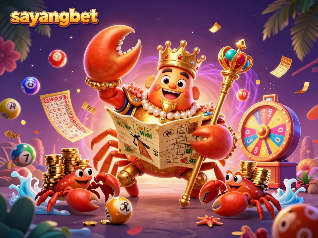 Experience thrilling gameplay with sayangbet's vibrant casino-themed illustration filled with dynamic game elements.