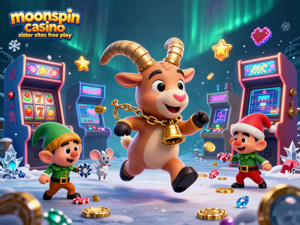 Win big with moonspin casino sister sites free play in this vibrant 3D casino illustration.