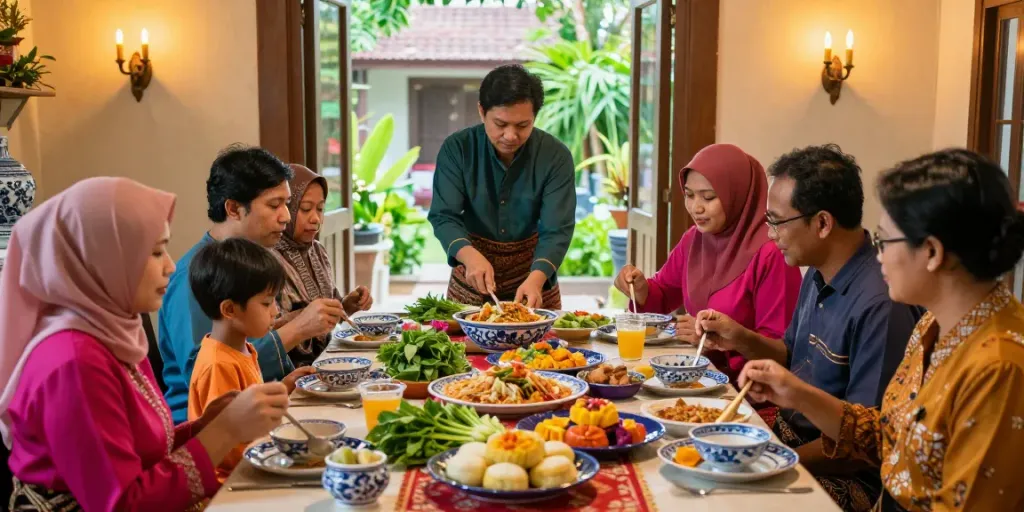 Celebrating Nyonya4D cuisine with vibrant dishes and family traditions.