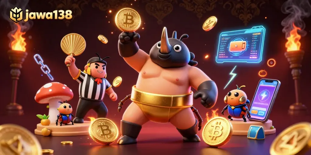 Experience thrilling betting with jawa138 in a vibrant digital casino scene full of action and excitement.