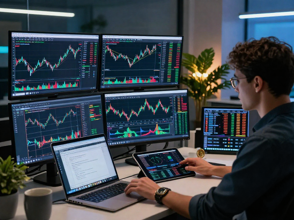 MetaTrader 5 官网 多元化金融资产交易的平台,展示外汇、股票和数字货币交易界面。