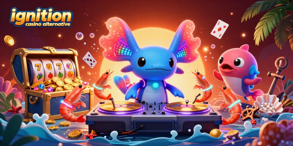 Experience the thrilling ignition casino alternative featuring vibrant casino elements and lively characters.