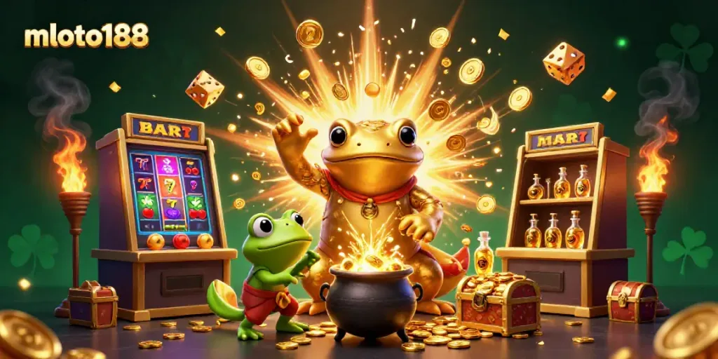 Enjoy thrilling gaming adventures with mloto188 featuring vibrant jackpot imagery and casino action.