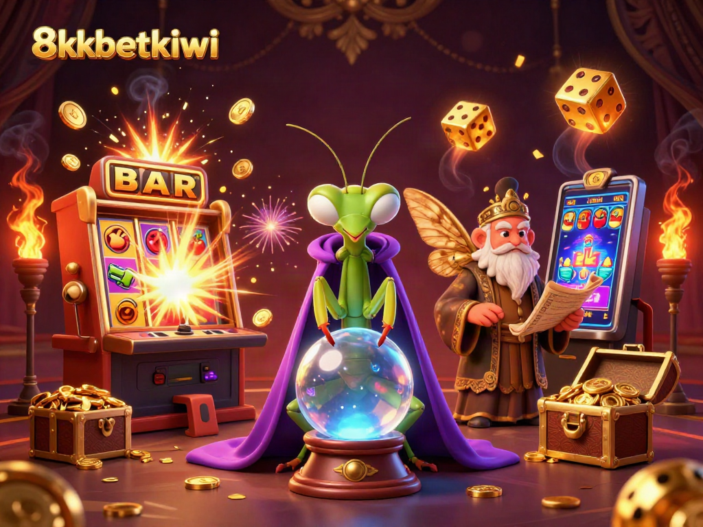 Engage with 8xbetkiwi’s gaming world through vibrant 3D characters and exciting casino elements.