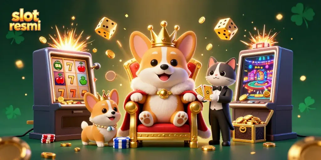 Join the royal fun with the slot resmi corgi and cat butler amidst a jackpot explosion!