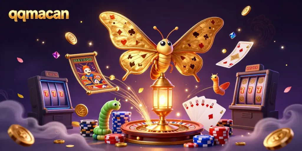 Experience the thrill of qqmacan with dynamic casino scenes illustrated in a vibrant, fantasy 3D setting.