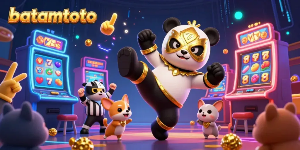 Experience the excitement of batamtoto gaming with thrilling characters and vibrant casino elements.